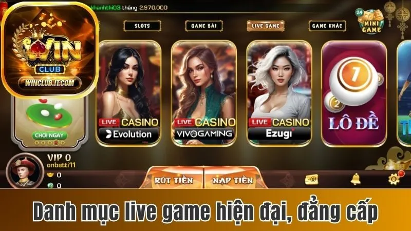 Winclub – Nhà cái cá cược chuyên nghiệp, đổi thưởng siêu tốc 2025 175 Danh mục live game hiện đại, đẳng cấp