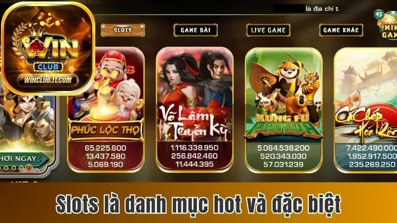 Winclub – Nhà cái cá cược chuyên nghiệp, đổi thưởng siêu tốc 2025 173 Slots là danh mục hot và đặc biệt